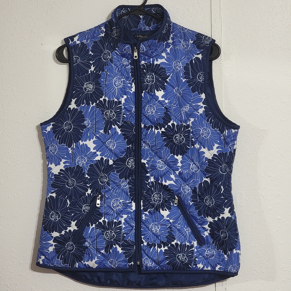 Hannah Floral Puffer Vest - Womans Size Medium